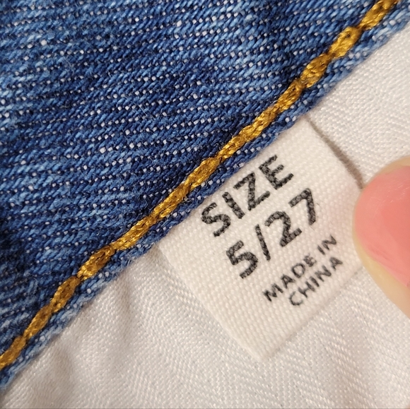 Women's VANS straight-leg blue jeans size 5/27 - Picture 4 of 10